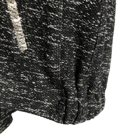 Maison Scotch Hoodie Size 1 Black Heathered Lurex - Picture 9 of 13
